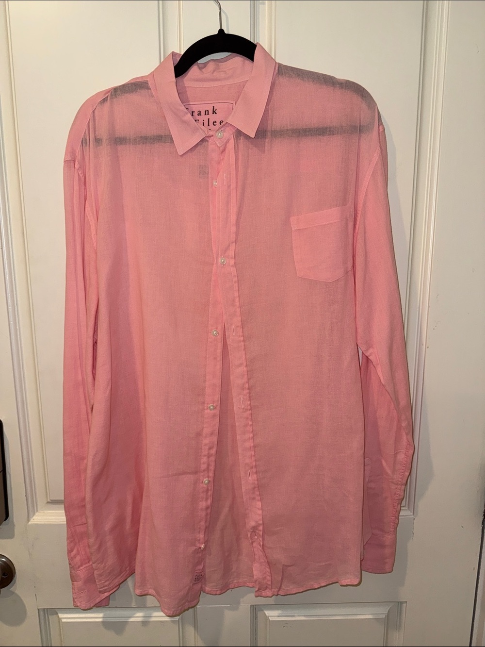 Frank & Eileen Men’s Light Pink Casual Button-Down Shirt XL